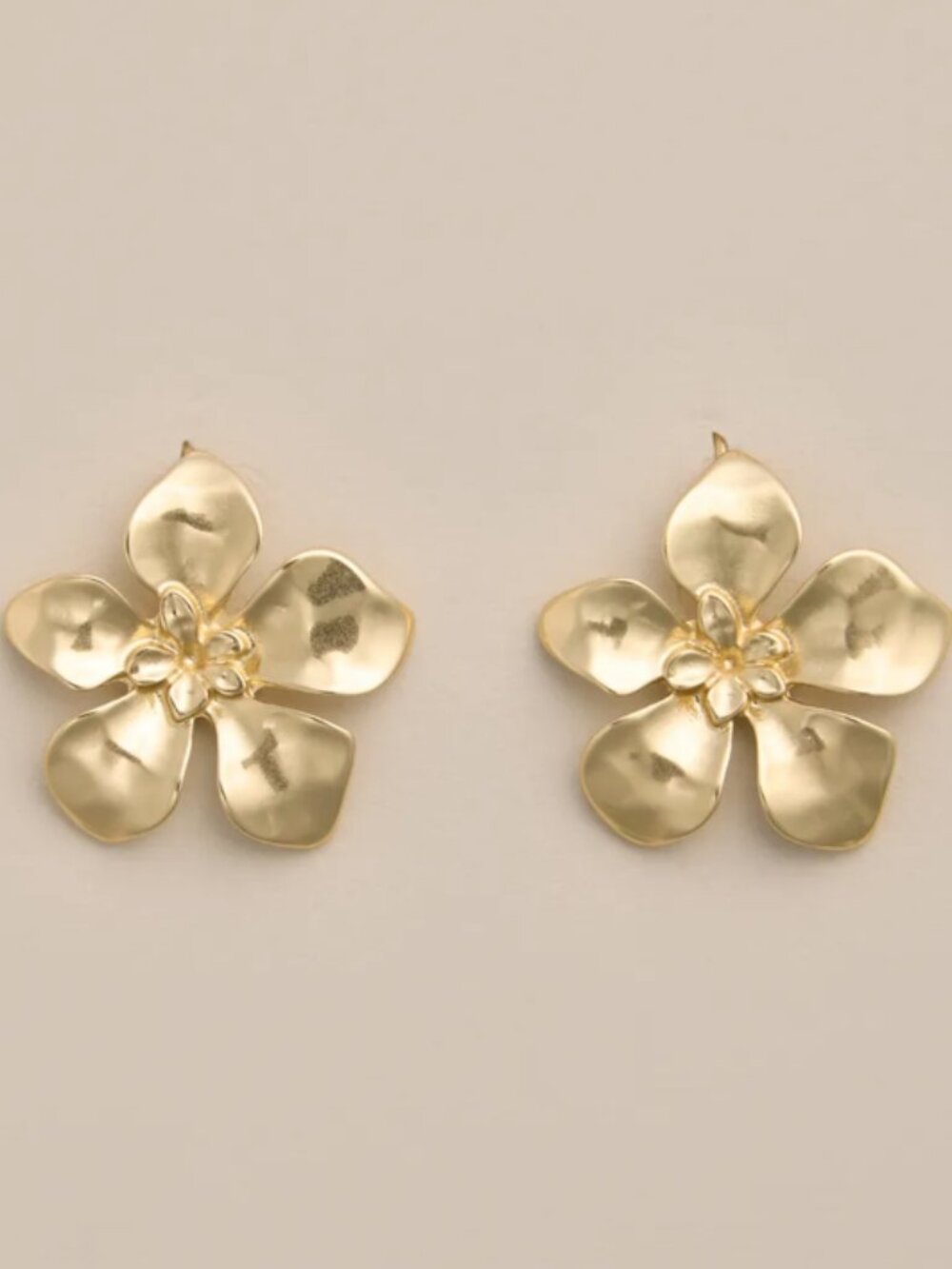 Lucky Brand Gold Floral Drop Earrings/NWT